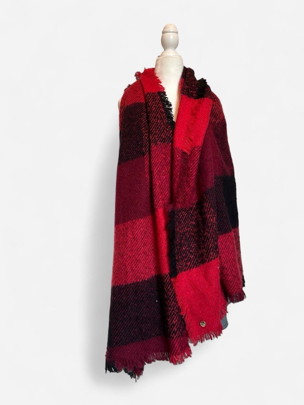Express Plaid Fringe Blanket Scarf - NWT
